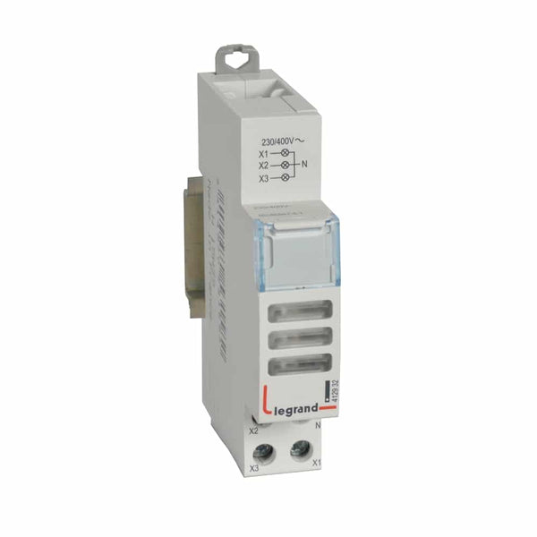 Legrand - CX3 verklik. drievoud. LED wit 230/400V AC - 1 module - 412932-E⚡shock