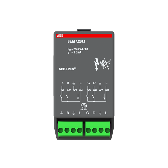 ABB - Binaire ingangsmodule, 4-voudi - 2CDG110005R0011-E⚡shock