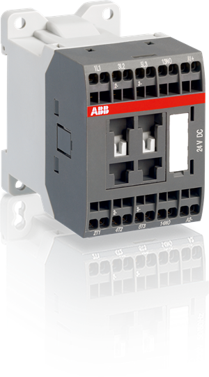 ABB - Contactor As Serie 9A (Ac3), 3P, 1Nc, Veer, 24Vdc - 1SBL103004R8101-E⚡shock