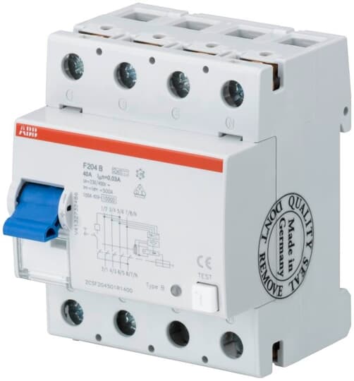 ABB - Differentieel F200 4P 80A 300mA B - 2CSF204501R3800-E⚡shock