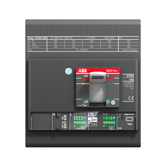 ABB - Xt2H 160 Ekip I In=160A 4P F F Inn=100% - 1SDA067901R1-E⚡shock