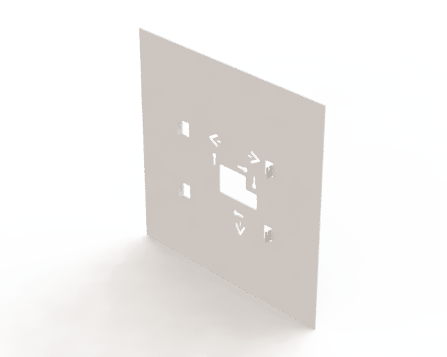 Bticino - AVT - Brede montageplaat voor Classe 100 V12B ET V12E - 344522REN-E⚡shock