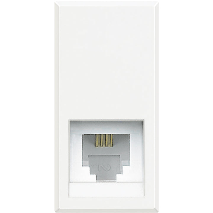 Bticino - AXOLUTE - CONNECTOR RJ11 TYPE K10-WIT - HD4258C11N-E⚡shock