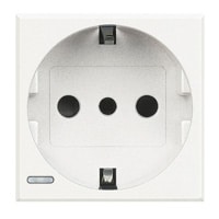 Bticino - Axolute ctdoos 2P+A schuko type 30 hartafst. 19mm - White - HD4140-E⚡shock