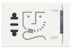 Bticino - Axolute ctdoos scheerapp 230V White 3 mod - HD4177-E⚡shock