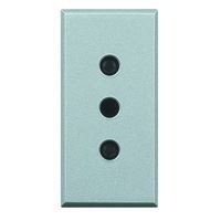 BTICINO - AXOLUTE - STOPCONT., 2P+A ITALIE 10A 250V LICHT 1MODULE - HC4113-E⚡shock
