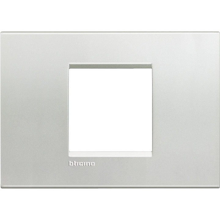 Bticino - LL-Afdekpl. rechth breed 2 mod zilver - LNA4819AG-E⚡shock
