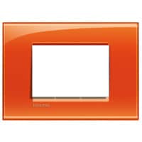 Bticino - LL-Rechthoek. afdekpl. 3 mod oranje - LNA4803OD-E⚡shock