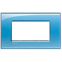 Bticino - LL-Rechthoek. afdekpl. 4 mod blauw - LNA4804AD-E⚡shock