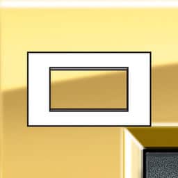 Bticino - LL-Rechthoek. afdekpl. 4 mod goud - LNA4804OA-E⚡shock