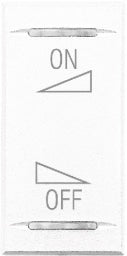 Bticino - MH - TOETS AXOLUTE ON OFF REG AXOLUTE WIT - 1 MODULE - HD4911AI-E⚡shock