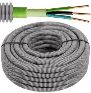 FLEX - Flex 100 mt - Voorbedrade buis XGB - Cca 3G2,5 mm², Ø20 mm - LSOH - FZXGB325-E⚡shock