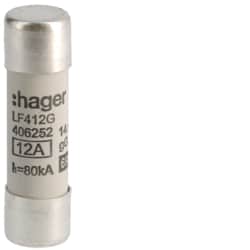 Hager - Industriële smeltpatroon 14x51 gG 12A - LF412G-E⚡shock