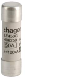 Hager - Industriële smeltpatroon 14x51 gG 50A - LF450G-E⚡shock