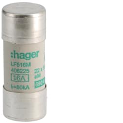 Hager - Industriële smeltpatroon 22x58 aM 16A - LF516M-E⚡shock