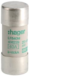 Hager - Industriële smeltpatroon 22x58 aM 40A - LF540M-E⚡shock