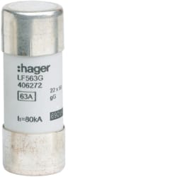 Hager - Industriële smeltpatroon 22x58 gG 63A - LF563G-E⚡shock