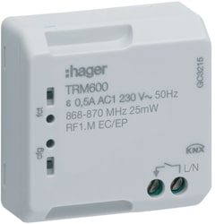 Hager - Micromodule voor impulsrelais - TRM600-E⚡shock