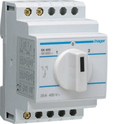 Hager - Omschakelaar - 2P - 20A - 400V - SK601-E⚡shock