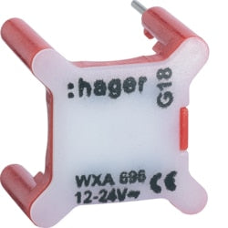 Hager - Signalisatielampje 12-24V rood gallery - WXA696-E⚡shock