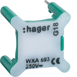 Hager - Signalisatielampje 250V groen gallery - WXA693-E⚡shock
