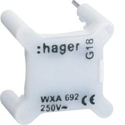 Hager - Signalisatielampje 250V wit gallery - WXA692-E⚡shock