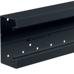 Hager - Sokkel voor installatiekanaal in PVC 65x130 mm, RAL 9011 - BRP6513019011-E⚡shock