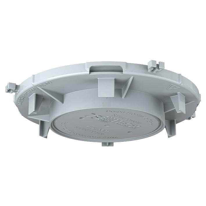 Helia - Inbouwbehuizing, HaloX® 100 frontdeel plafonddoorvoer Ø 75 mm Opvolgingtype voor Art.-nr. 1290-44 - 1281-02-E⚡shock
