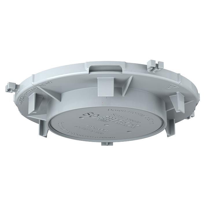 Helia - Inbouwbehuizing, HaloX® 100 frontdeel plafonddoorvoer Ø 80 mm Opvolgingtype voor Art.-nr. 1290-45 - 1281-03-E⚡shock