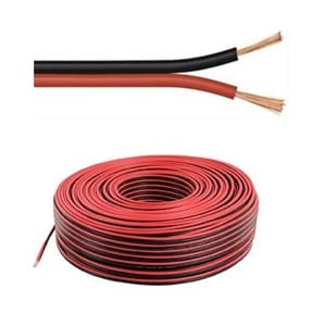 KABEL - Luidsprekerkabel - Eca 2 x 1,5 mm² rood/zwart - LSOH ( R100 ) - LS2X15/LSOH-E⚡shock