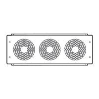 legrand - 19" plaat 3U 3 ventilatoren Toebehoren 19" VDI kast - 46488-E⚡shock