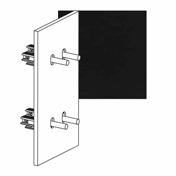 Legrand - ART 4x wissel vert. 10A - épure Mat zwart - AR67808-E⚡shock