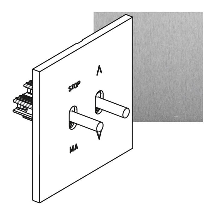 Legrand - ART rolluikbediening épure Geborsteld staal - AR67420-E⚡shock