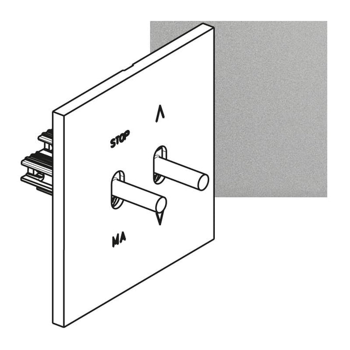 Legrand - ART rolluikbediening épure Satijn staal - AR67520-E⚡shock