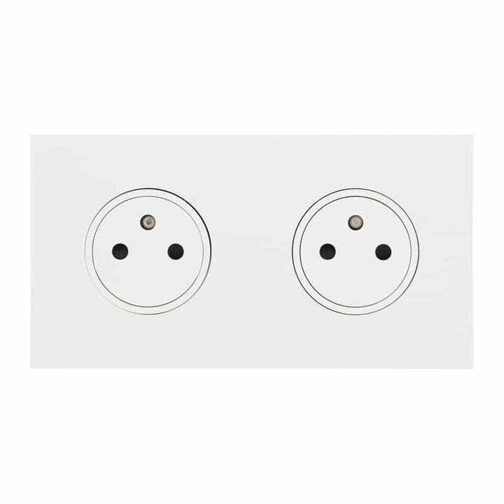 Legrand - ART Stopcontact 2x2P+A vlak 16A - épure Satijn wit - AR67932-E⚡shock