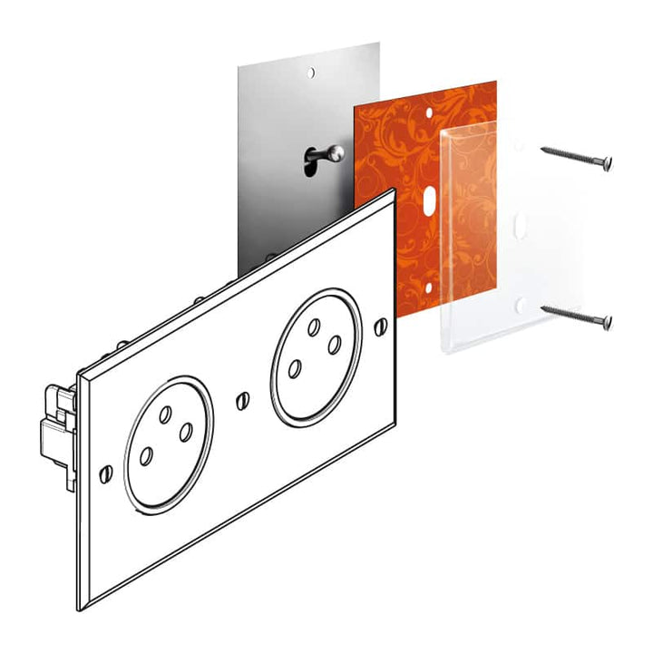 Legrand - ART Stopcontact 2x2P+A vlak 16A - mémoire Kristal - AR67032-E⚡shock