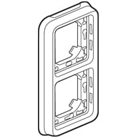 Legrand - Artic doos 2 mechanismen vert. wit antibact. - 070743-E⚡shock