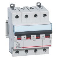 legrand - Aut. TX³ 6000A/6kA 4P C63 400V - 4 modules - 403568-E⚡shock