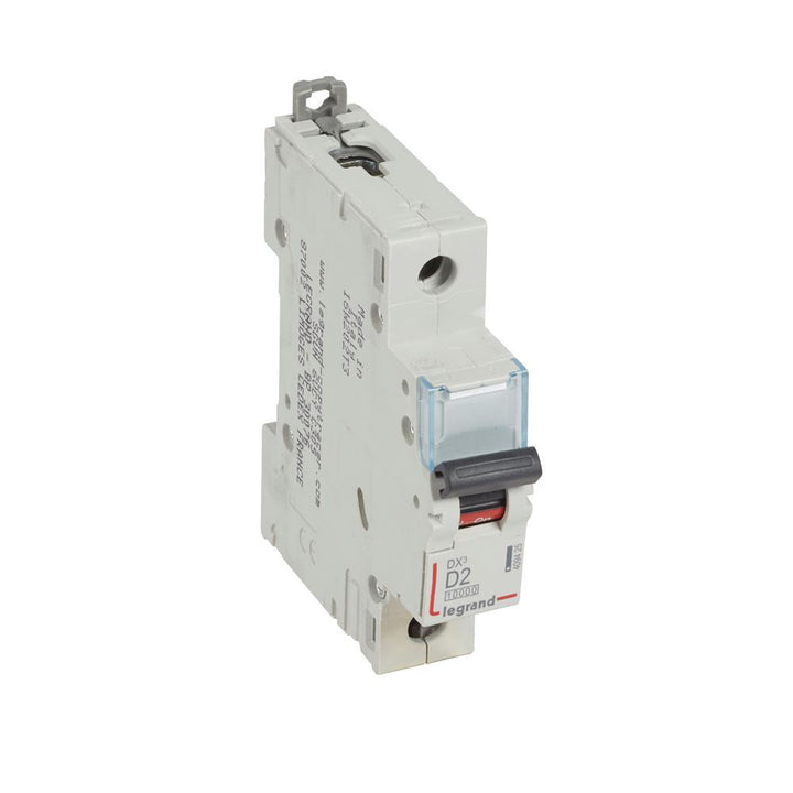 legrand - Autom. DX³ 10000A/16kA 1P D02 230/400V - 1 module - 409425-E⚡shock