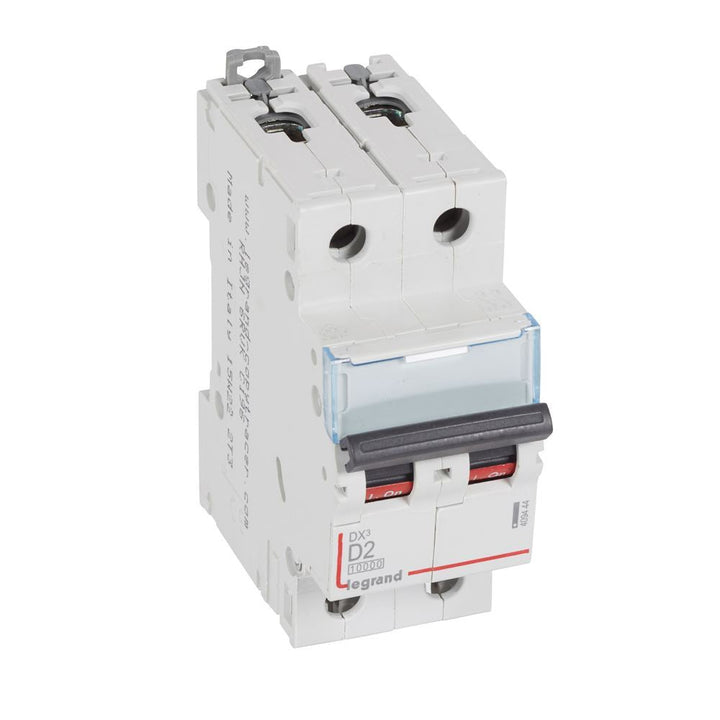 legrand - Autom. DX³ 10000A/16kA 2P D02 230/400V - 2 modules - 409444-E⚡shock