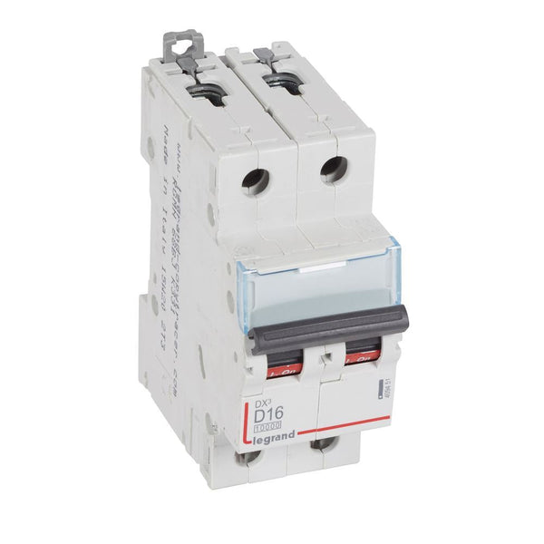 legrand - Autom. DX³ 10000A/16kA 2P D16 230/400V - 2 modules - 409451-E⚡shock