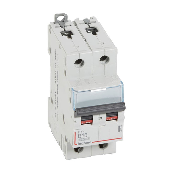 legrand - Autom. DX³ 6000A/10kA 2P B16 230/400V - 2 modules - 407509-E⚡shock