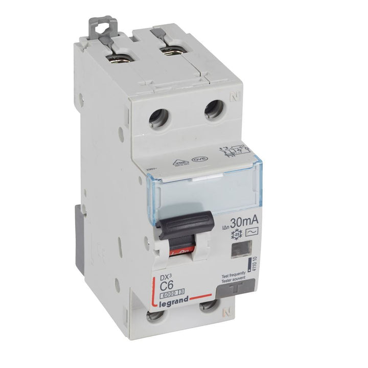 legrand - Diff. aut. FN 30mA C6 AC 6000A/10kA - 1 module - 411010-E⚡shock