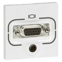 Legrand - HD15 contactdoos + jack 3,5mm Mosaic - 078774-E⚡shock