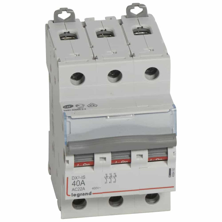 Legrand - Lastschakelaar DX³ 3P 40A 3 modules - 406460-E⚡shock