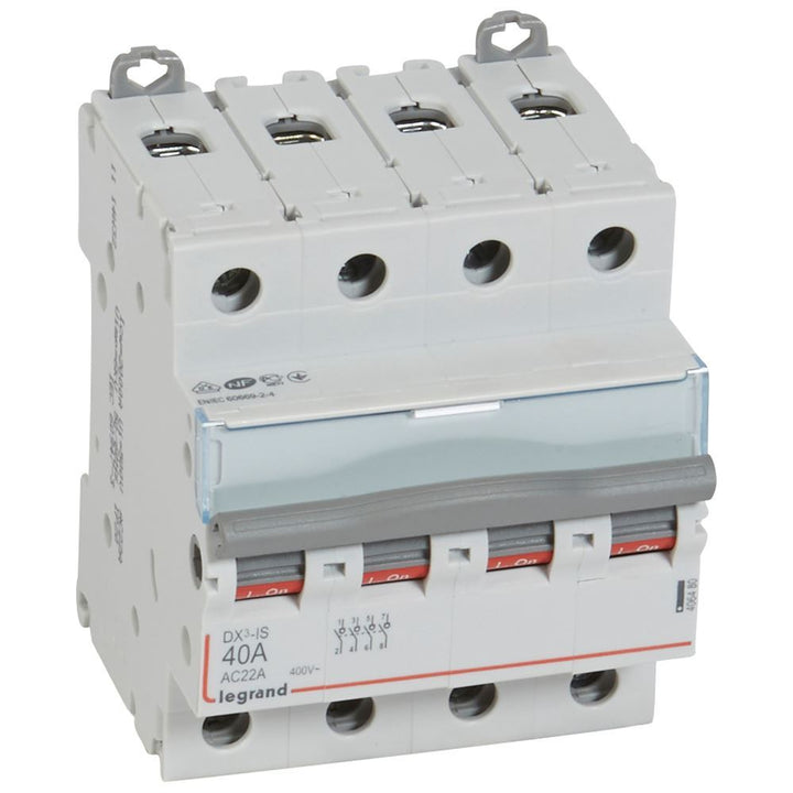 legrand - Lastschakelaar DX³ 4P 40A 4 modules - 406480-E⚡shock