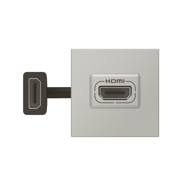 Legrand - Mosaic HDMI voorgemont. ctdoos 2 mod alu - 079279L-E⚡shock