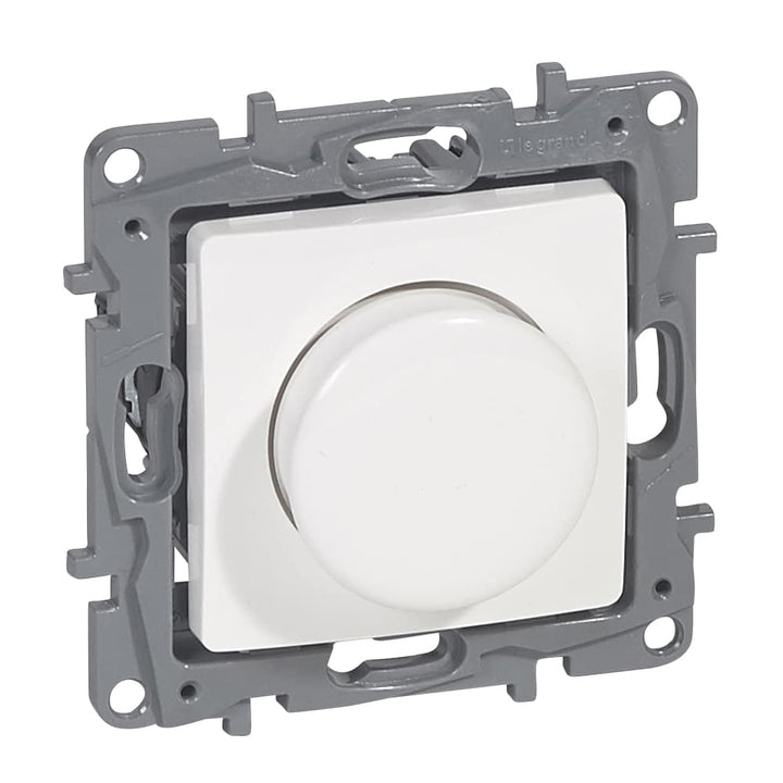 Legrand - Niloé draaidimmer 400W met spanklauwen wit - 665717-E⚡shock