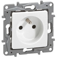 Legrand - Niloé Stopcontact 2P+A 16A met schroefbevestiging wit 10 stuks - 664735-E⚡shock