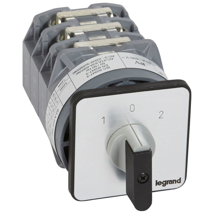 legrand - Nokkenwisselschak.-3P-PR63-63A 6 cont-met nulstand 45° - 27457-E⚡shock